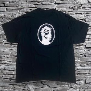 Scary Skull with Eyes & Hair Tee Black Size Not Listed Possible XL
